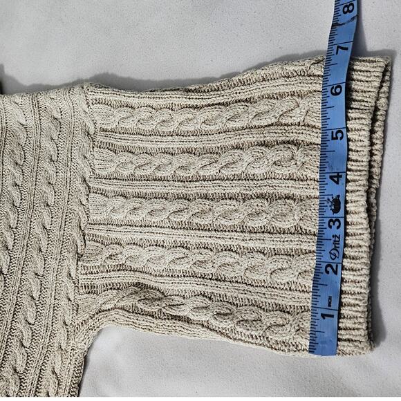RALPH LAUREN KNIT BEIGE PULLOVER SWEATER – WOMEN'S SIZE S – CABLE TEXTURE - Picture 9 of 9